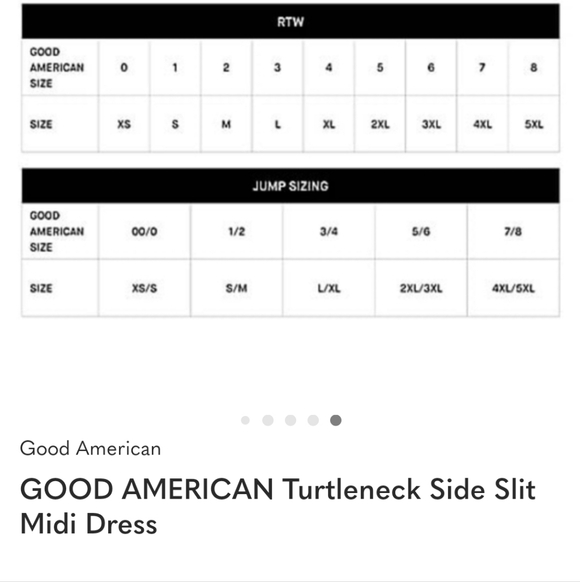 Good American Womens Ribbed Sleeveless Black Turtleneck Midi Dress. Sz 3/4 Large - Picture 11 of 11